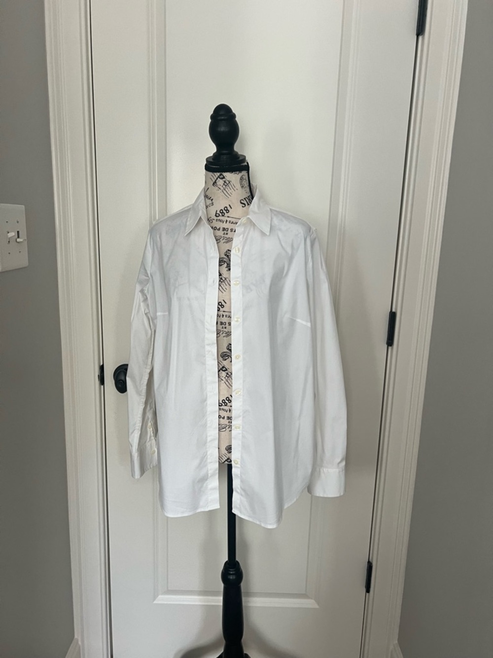 Ann Taylor White Button-Down Shirt